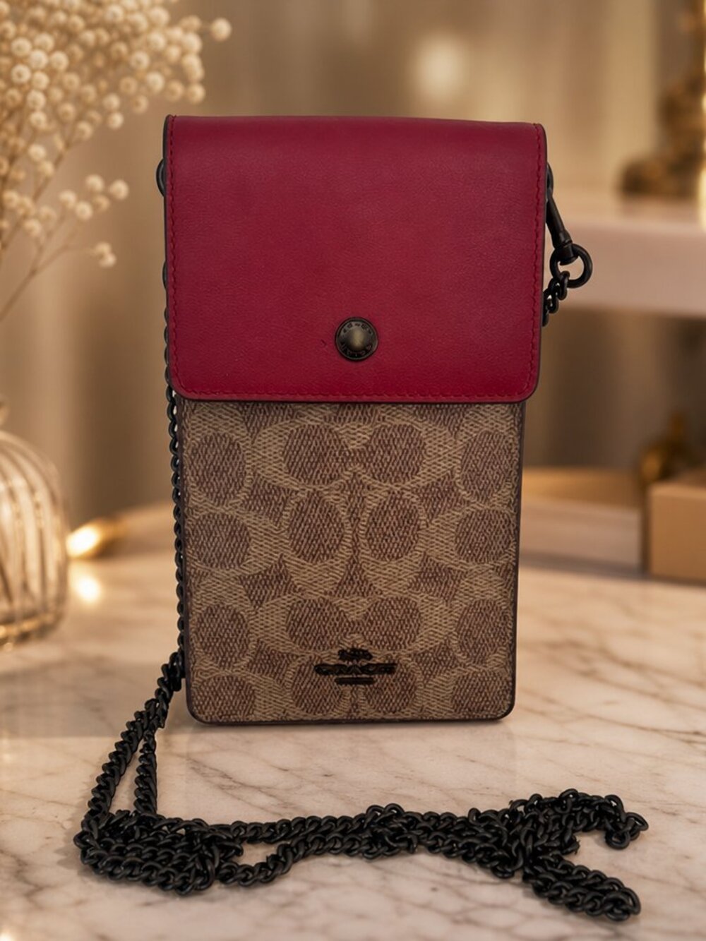 Coach Snap Phone Crossbody Bag